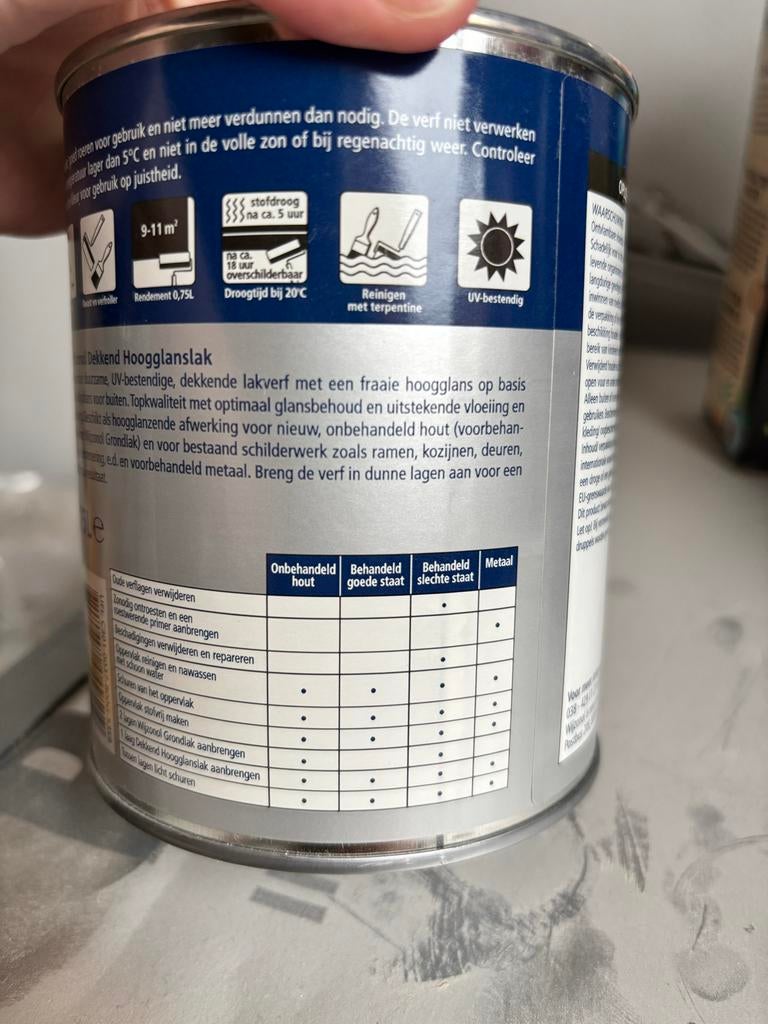 Wijzonol Hoogglanslak buiten RAL 9001, Beige, Nieuw, Ophalen of Verzenden, Lak