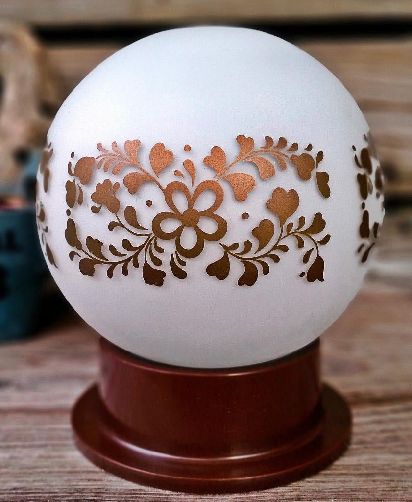 Antiek Gedecoreerde Thabur Lamp Bollamp Plafondlamp, Huis en Inrichting, Lampen | Plafondlampen, Ophalen of Verzenden, Zo goed als nieuw