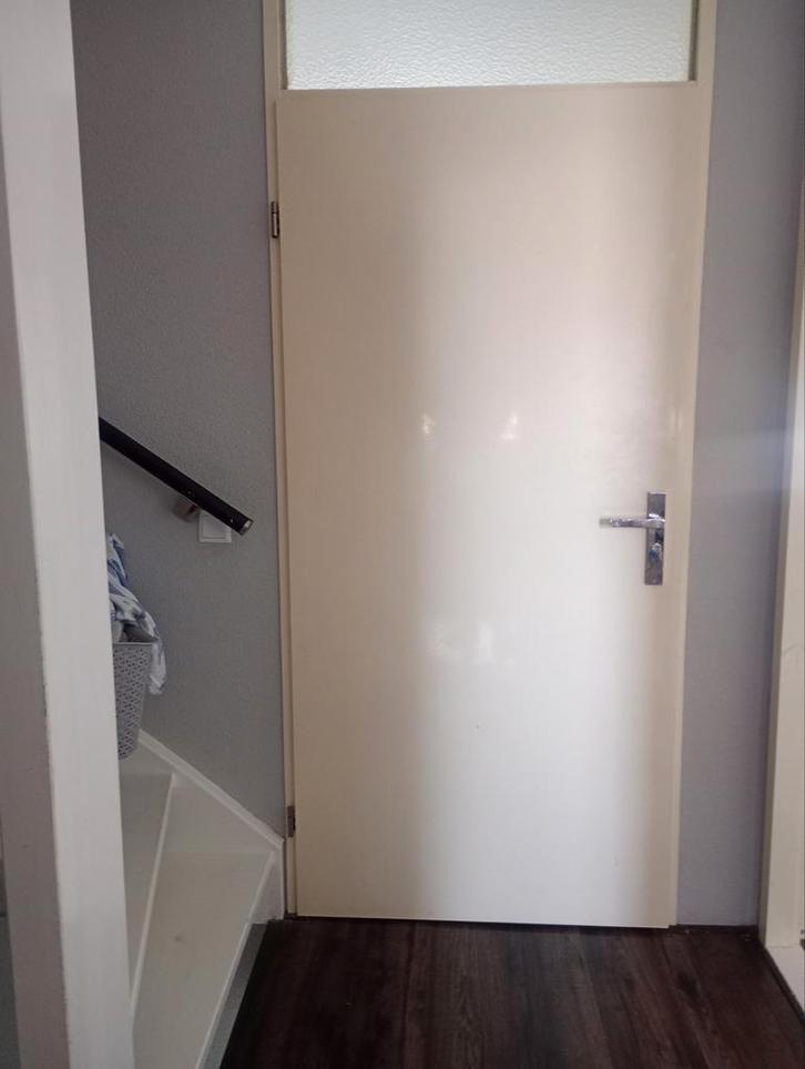 Opdek binnendeur, zonder klink.* Let op geen wc deur, Doe-het-zelf en Verbouw, Deuren en Horren, Gebruikt, Binnendeur, 200 tot 215 cm