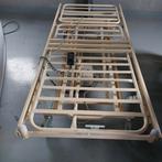 Hoog laag bed, Ophalen, 90 cm, Eenpersoons, Wit