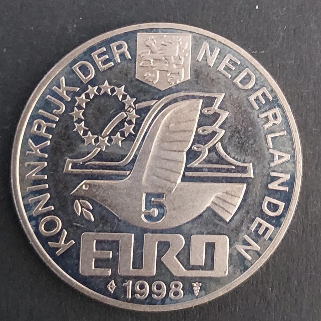 Nederland 5 Euro 1998 "M.C. Escher", Verzenden, Koningin Beatrix, Euro's, Losse munt