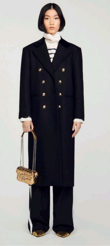 Sandro Niuewe jas maat 36 Nieuwe collectie€549, Ophalen of Verzenden, Nieuw, Maat 36 (S), Zwart