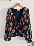 Pailletten top van Pom Amsterdam, Blauw, Maat 42/44 (L), Ophalen of Verzenden, Zo goed als nieuw