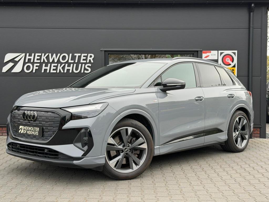 Audi Q4 e-tron 40 77 kWh S-Line | Leder | Sonos | Camera | A, Automaat, 0 cilinders, Gebruikt, 82 kWh