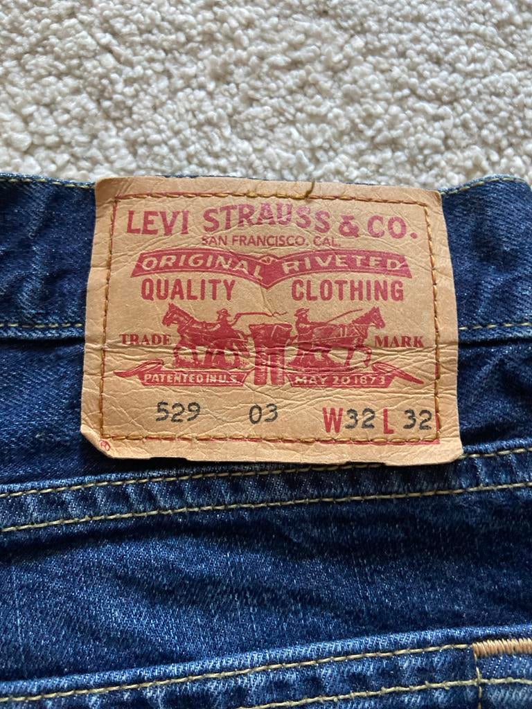 Levi's 529 spijkerbroek - W32 L32, Ophalen of Verzenden, Gedragen, Blauw, W33 - W36 (confectie 42/44)