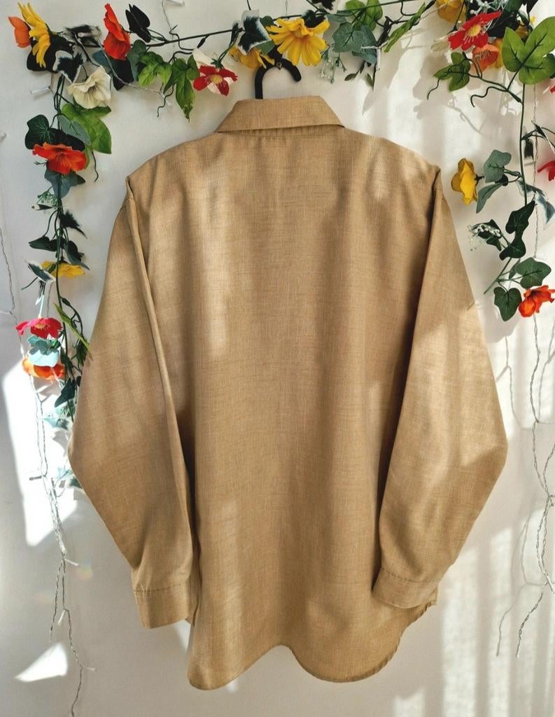 Super hoge kwaliteit vintage trachten geborduurde blouse, Ophalen of Verzenden, Zo goed als nieuw, Maat 46/48 (XL) of groter, Beige