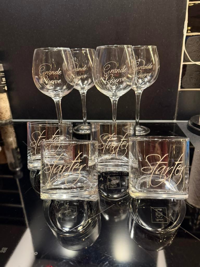 Riviera maison glazen 8x, Verzamelen, Glas en Borrelglaasjes, Ophalen of Verzenden, Nieuw, Overige typen
