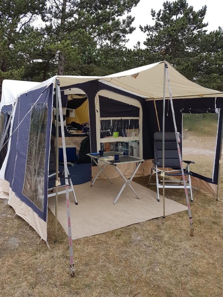 Vouwwagen Trigano Odyssee GL (2015), Ophalen, Trigano, Meerkleurig, Aanwezig