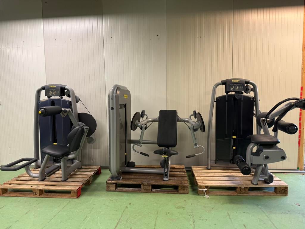 Technogym Selection – Arm Curl, Lower Back & Total Abdominal, Krachtstation, Ophalen of Verzenden, Zo goed als nieuw, .