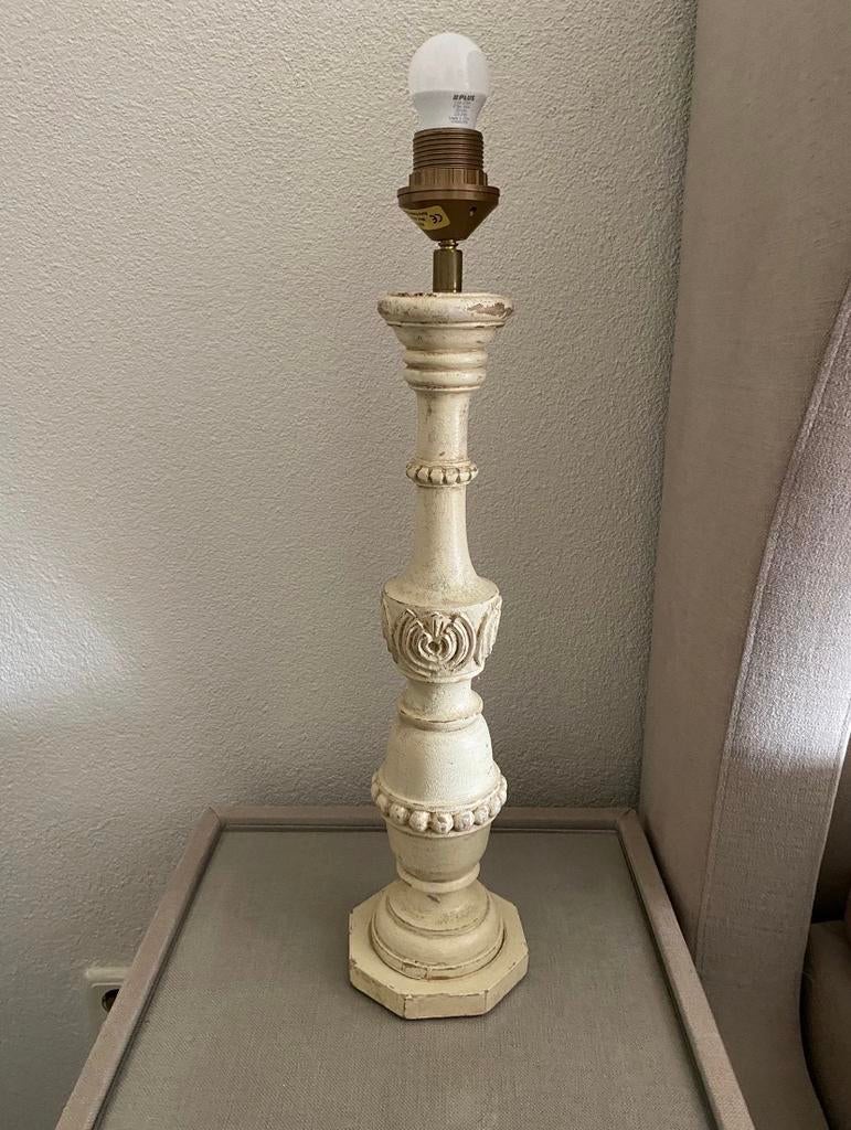 Brocante landelijke lampenvoet, Gebruikt, 50 tot 75 cm, Brocant,landelijk, Aura Peperkorn, Ophalen of Verzenden