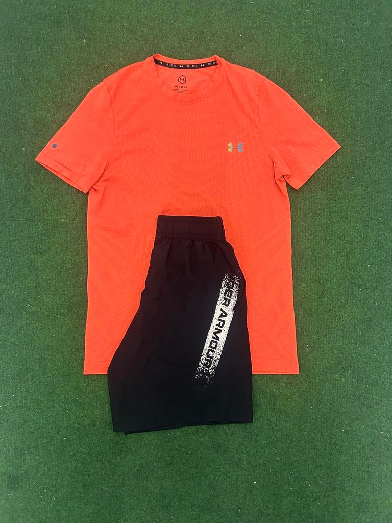 Under armour zomersets maat m, Kleding | Heren, Ophalen of Verzenden, Zo goed als nieuw, Zwart