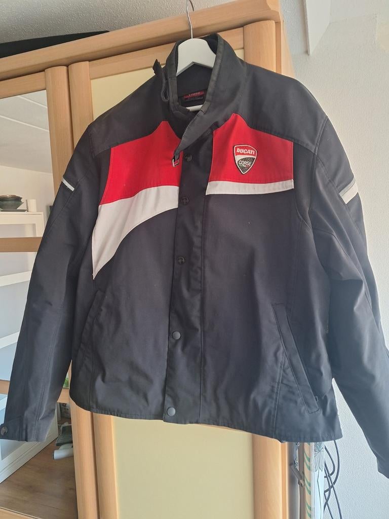 Ducati motorjas met binnenvoering, zgan, maat 58, Motoren, Kleding | Motorkleding, Jas | textiel, Heren, Ophalen of Verzenden