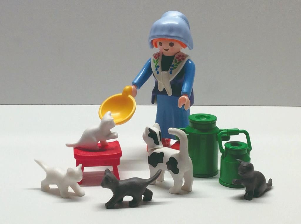 playmobil 3007 poezen vrouwtje, Kinderen en Baby's, Speelgoed | Playmobil, Ophalen of Verzenden, Gebruikt, Complete set