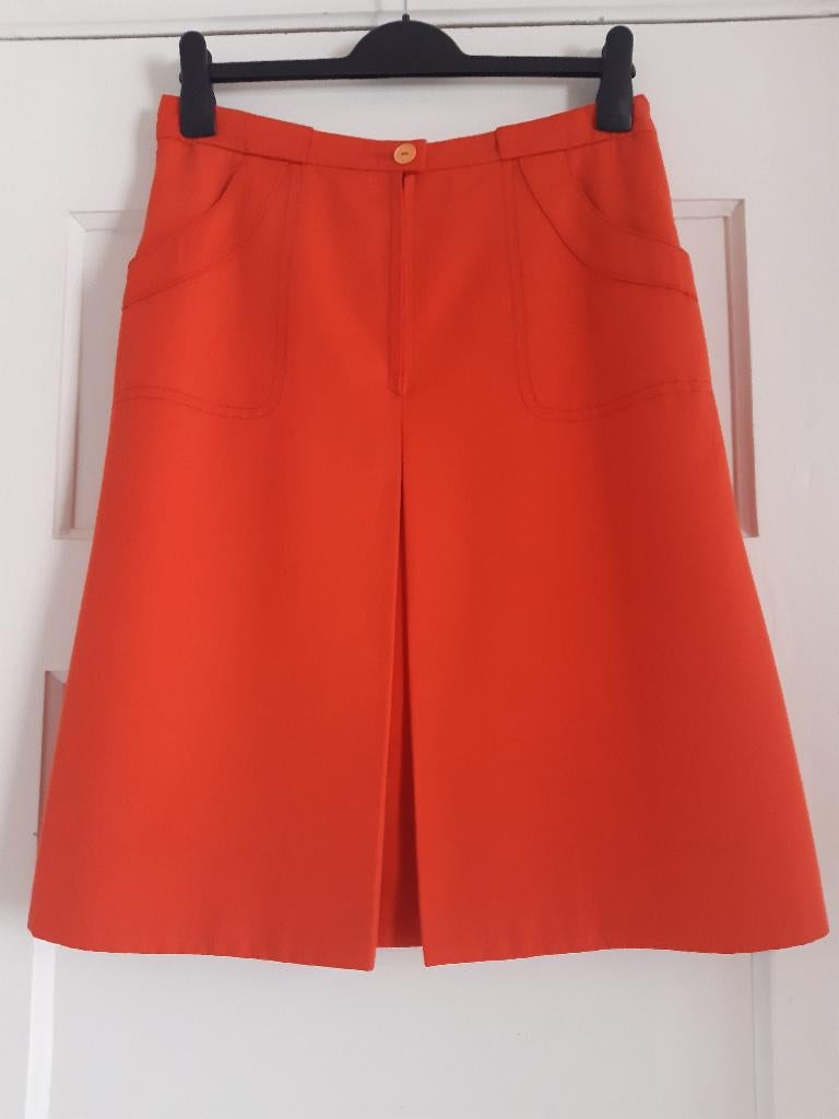 Oranje vintage rok, M L, Kleding | Dames, Rokken, Maat 38/40 (M), Oranje, Ophalen of Verzenden, Gedragen