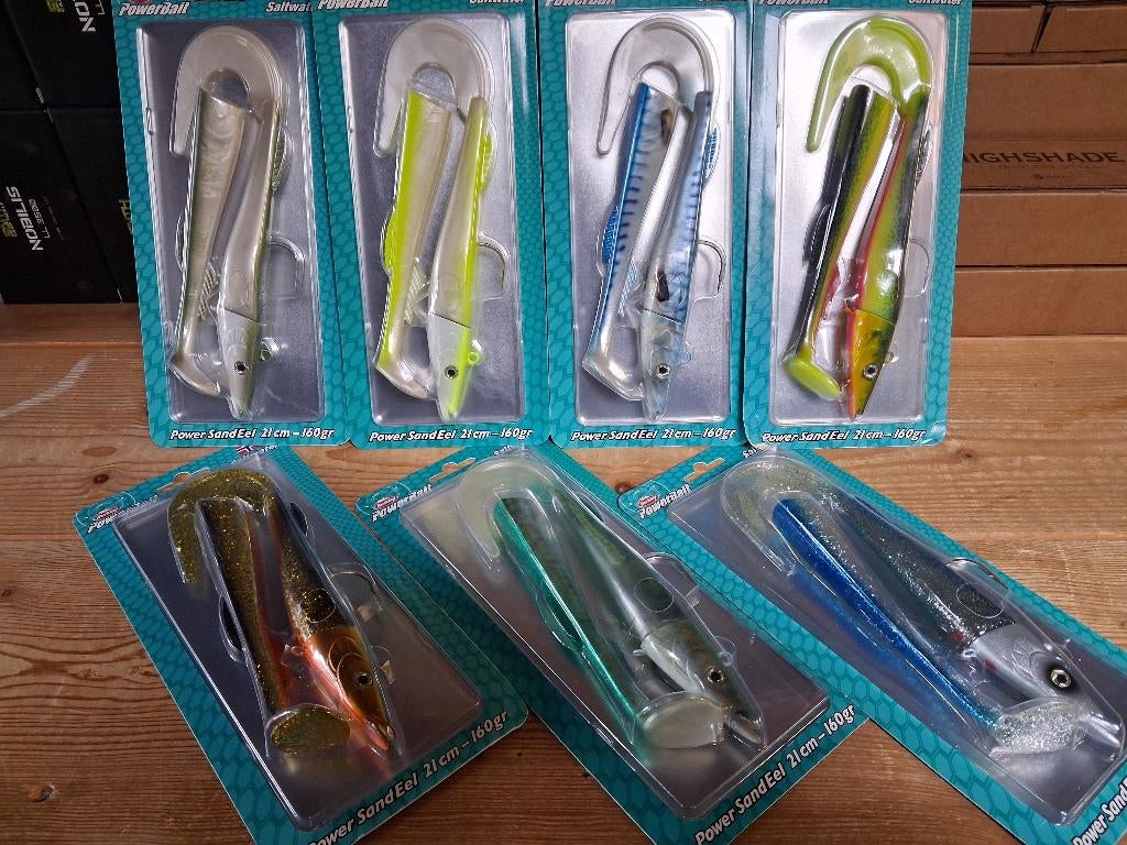 7 verpakkingen 160 grams Power Sandeels....€70,-, Tinstraat, Overige typen, Nieuw, Ophalen of Verzenden