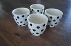 4 gestippelde mokjes van Loods 5, Huis en Inrichting, Keuken | Servies, Keramiek, Ophalen of Verzenden, Zo goed als nieuw, Overige stijlen