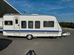 Hobby Excelsior 520 TMF Jubila (2006) met voortent en luifel, Caravans en Kamperen, Rondzit, Hobby, Schokbreker, Dwarsbed
