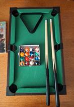 Mini pooltafel met keuen en ballen, Ophalen of Verzenden, Gebruikt, Pooltafel