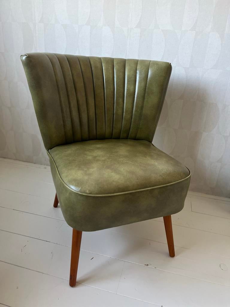 Vintage Retro Cocktailstoeltje - Opknapper, Huis en Inrichting, Stoelen, Ophalen, Gebruikt, Overige kleuren, Vintage retro