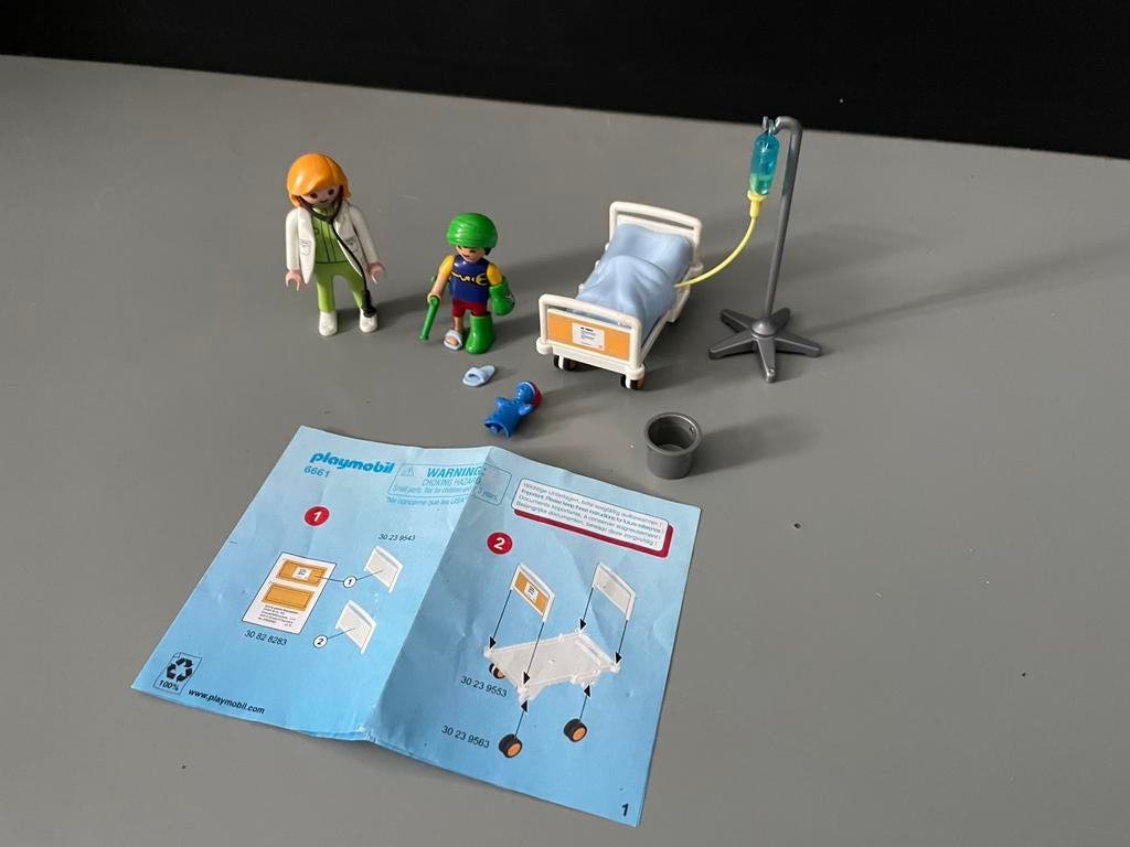 Playmobil 6661 - Ziekenhuis Set, Ophalen of Verzenden, Zo goed als nieuw
