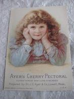 Vintage Dubbele Kaart met Reclame - Meisje met Krullen, Verzenden, 1980 tot heden, Kinderen