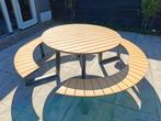 Lesli Living Picknicktafel - Arezzo - Aluminium - Rond, Ophalen, Zo goed als nieuw, Rond, Aluminium