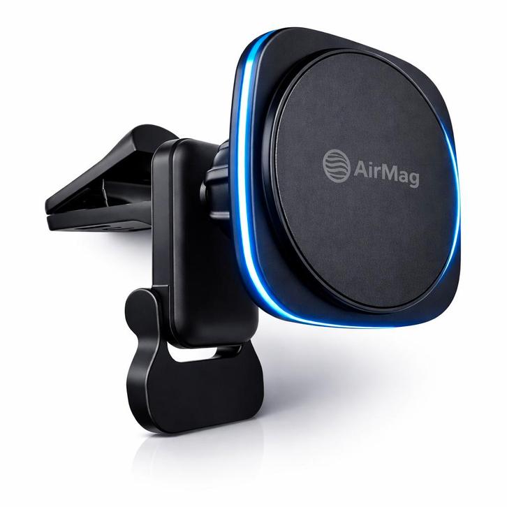 AirMag MagSafe Telefoonhouder Auto 15W iPhone 12-17, Telecommunicatie, Telefoonhouders, Nieuw, Auto, Verzenden