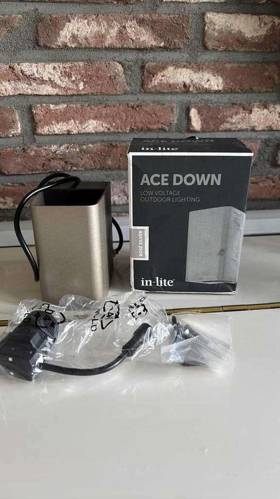Inlite Ace Down Rose Silver, Ophalen of Verzenden, Nieuw, Netvoeding, Minder dan 50 watt