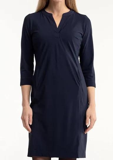 Studio Anneloes Simplicity jurk navy travelstof L, Kleding | Dames, Blauw, Maat 42/44 (L), Ophalen of Verzenden, Zo goed als nieuw