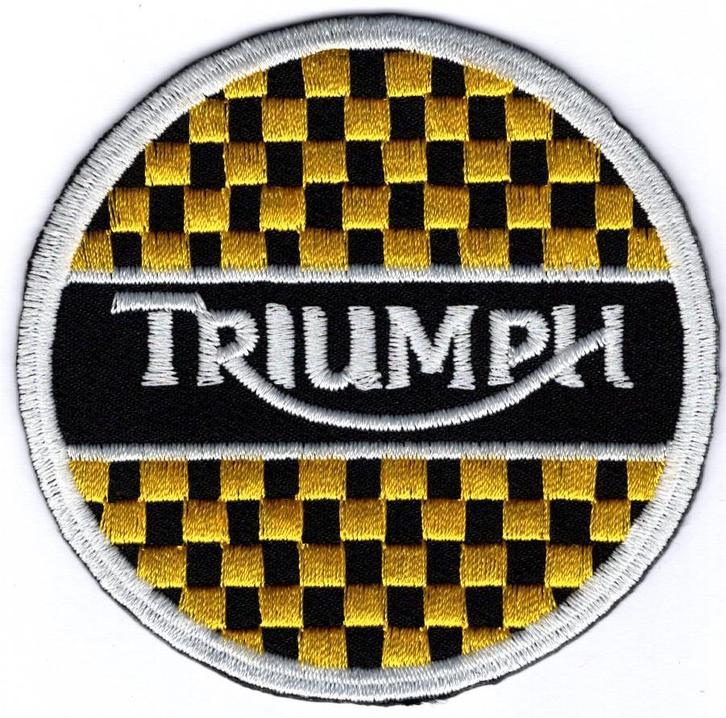 Triumph stoffen opstrijk patch embleem #2, Motoren, Accessoires | Overige, Nieuw, Ophalen of Verzenden