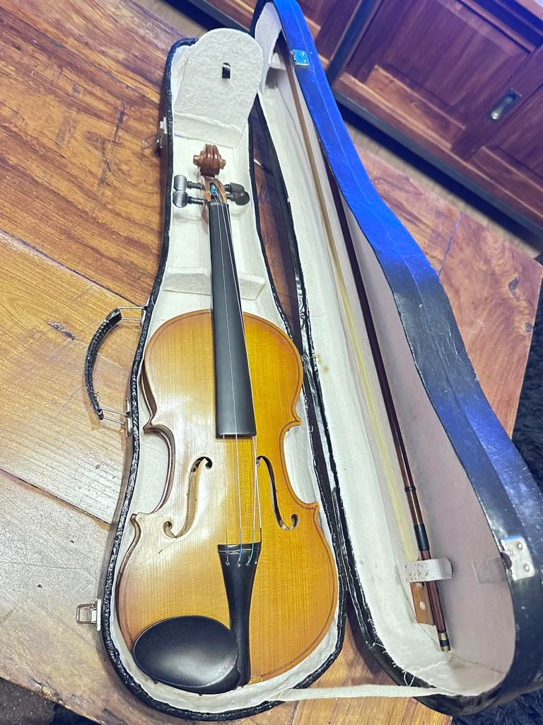 Viool, Ophalen of Verzenden, Zo goed als nieuw, 4/4-viool, Met koffer