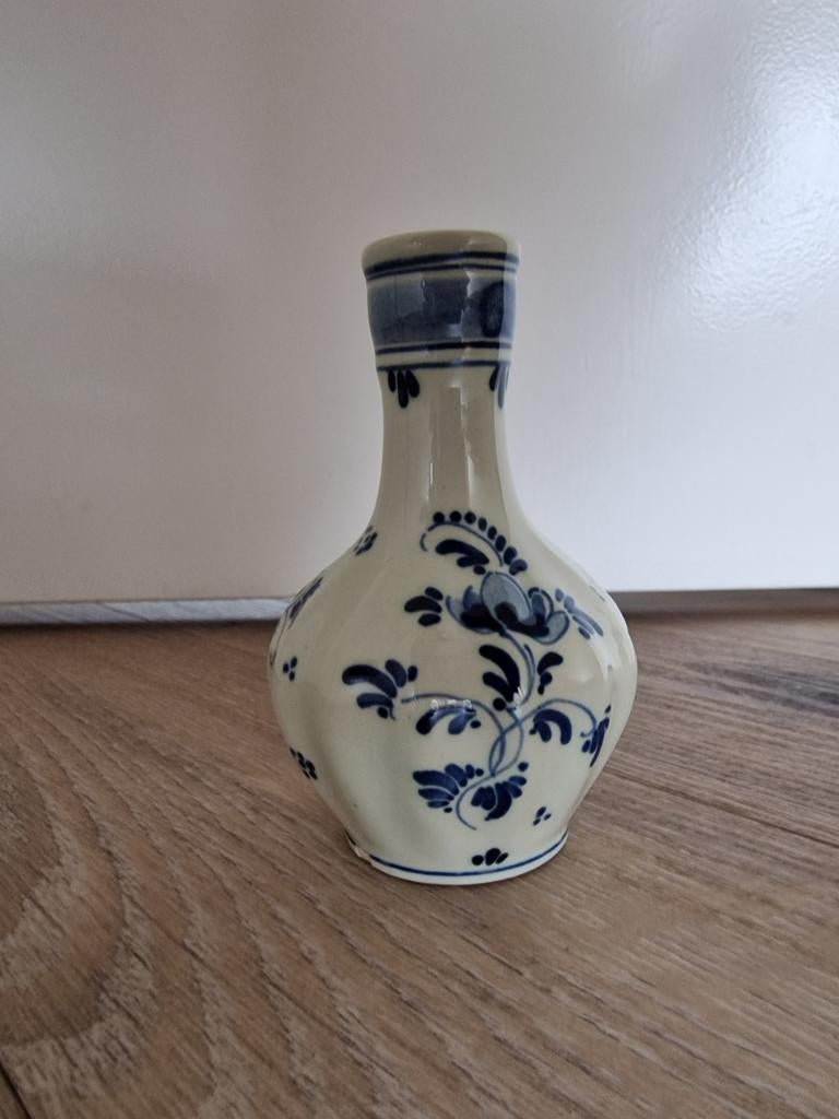 Delfts Blauw handgeschilderd vaasje, Ophalen of Verzenden