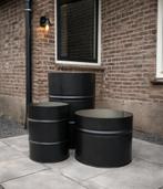 Unieke bloembakken van olievaten! diverse maten, Minder dan 30 cm, Rond, Nieuw, Ophalen of Verzenden