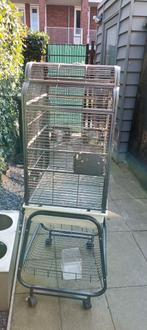 Grote vogelkooi geschikt voor kromsnavels, Ophalen, Gebruikt, Metaal, Vogelkooi