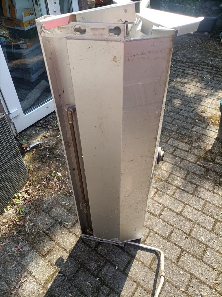 Aluminium wasbak twee kranen 120 lang 42 diep ., Witgoed en Apparatuur, Afzuigkappen, Ophalen