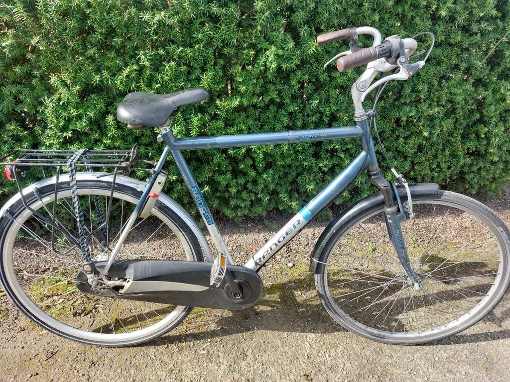 Herenfiets 28inch, Gebruikt, Velgrem, Versnellingen, 53 tot 57 cm