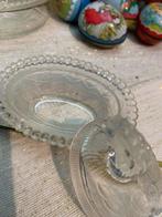 #pasen miniatuur glazen candycontainer paas kip, Gebruikt, T, Ophalen of Verzenden, N