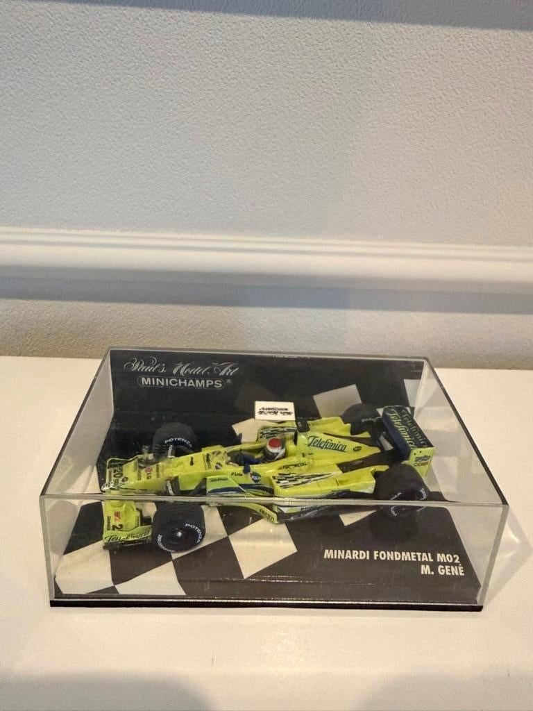F1 model Minichamps 1/43 Minardi Fondmetal M02 #20 M. Gené | Motorsport