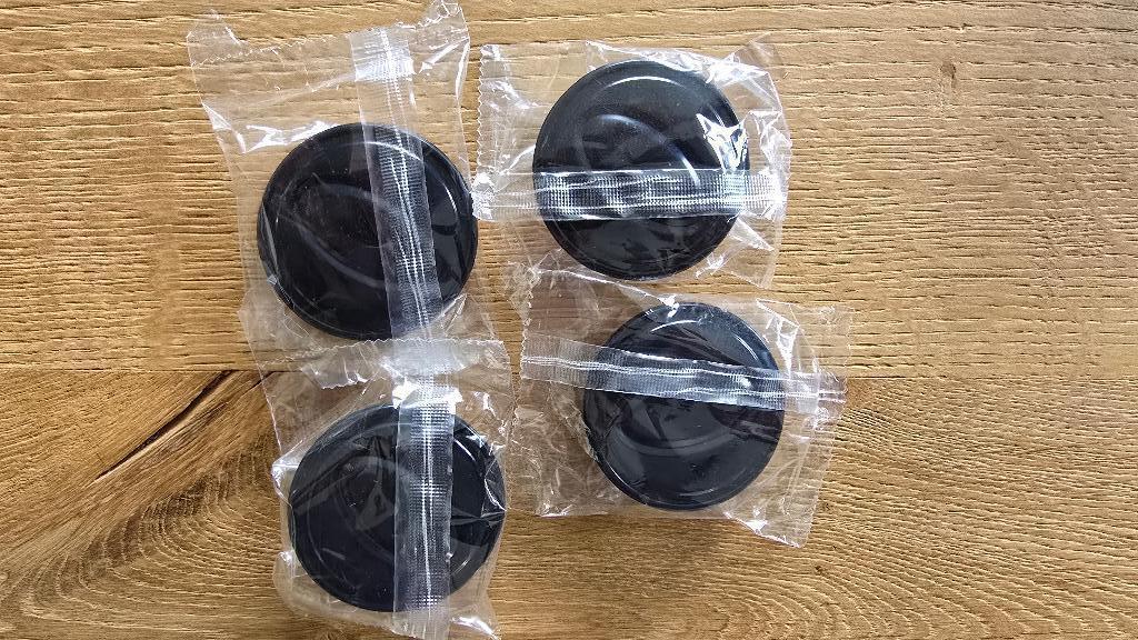 Naafdoppen zwart (set van 4), Ophalen of Verzenden, Nieuw