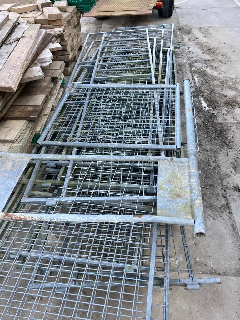 Gegalvaniseerd hekwerk 50 meter+, Tuin en Terras, Ophalen, Zo goed als nieuw, IJzer