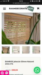 Bamboe jaloezien 240cm x 175cm, Ophalen, Zo goed als nieuw, 200 cm of meer