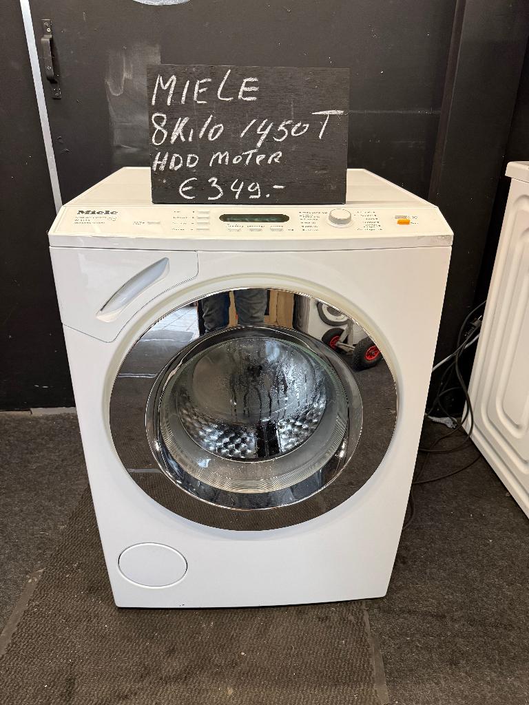miele 8 kilo 1450 toeren met garantie, Ophalen, 8 tot 10 kg, Refurbished, 1600 toeren of meer