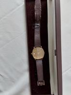 Vintage Pontiac Polshorloge - Goudkleurig met Leren Band, Ophalen of Verzenden, Gebruikt, Leer, Overige merken