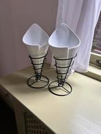 2x Frietbakjes met houder, Ophalen of Verzenden, Gebruikt