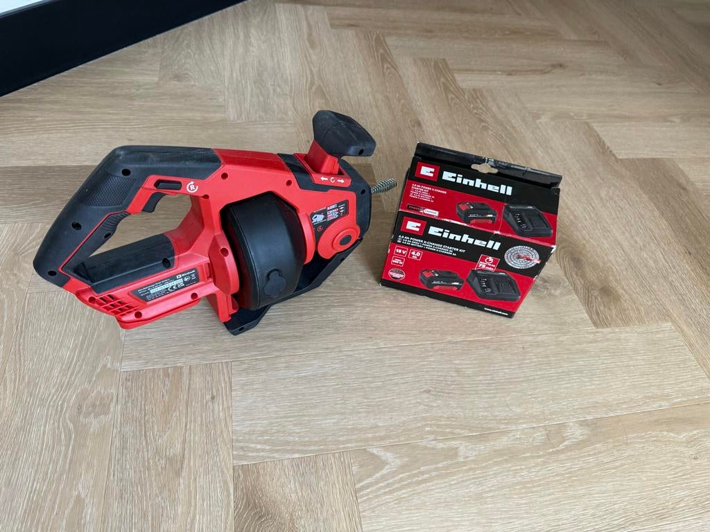 Einhell Accu Rioolreinigingsmachine Accu + lader 1xgebruikt, Ophalen, Zo goed als nieuw