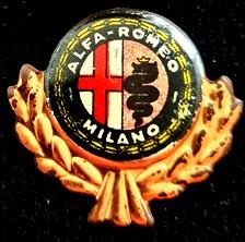 Alfa Romeo speld- 60er jaren blik, Verzamelen, Verzenden, Nieuw, Transport, Speldje of Pin