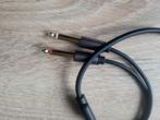 Audiokabel: Jack 3.5mm naar 2x Jack 6.3mm, Muziek en Instrumenten, Kabels en Stekkers, Ophalen of Verzenden