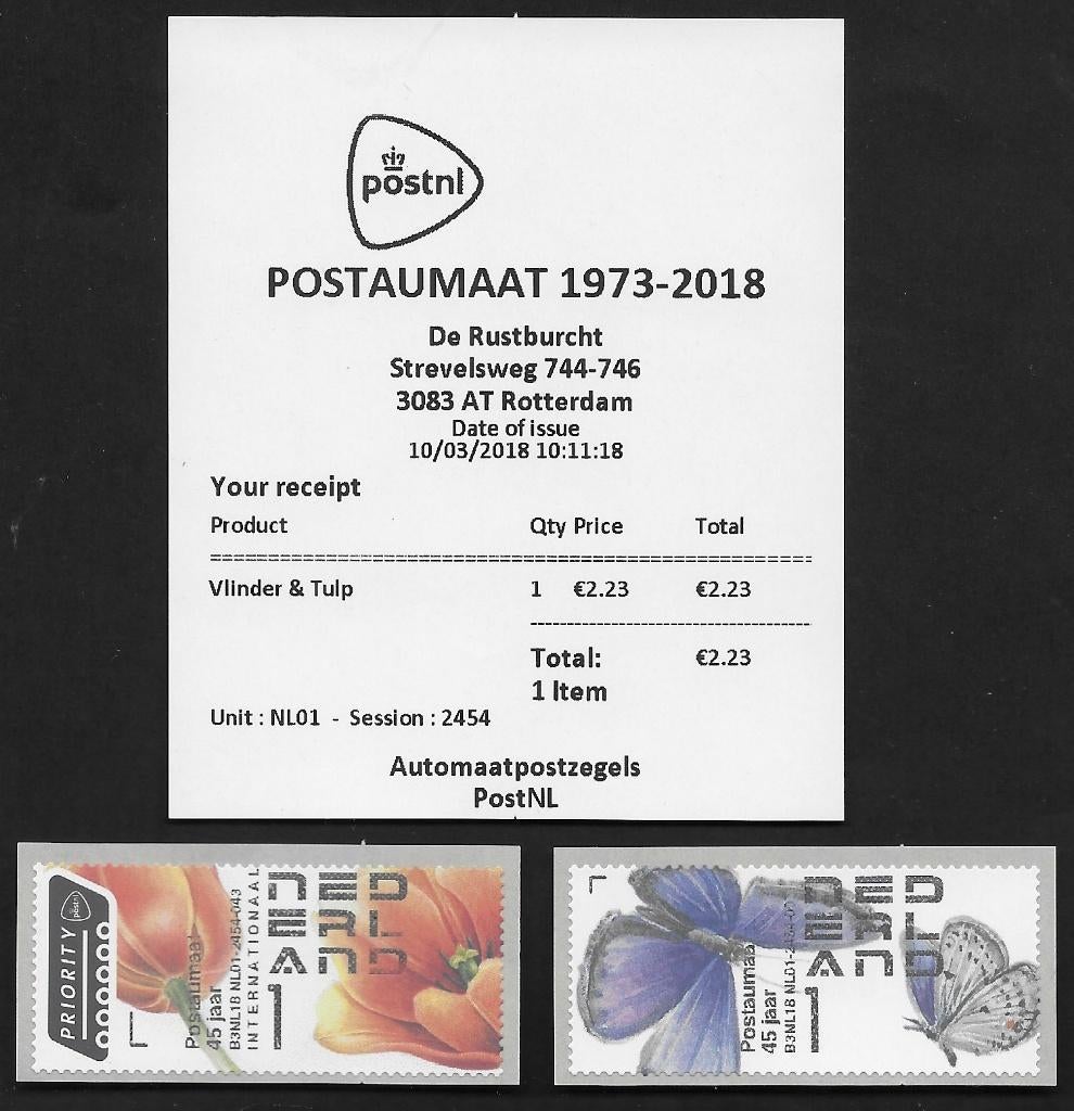 Post & Go automaatzegels Postaumaat, Unit 01. Lees Info., Ophalen of Verzenden, Na 1940, Postfris