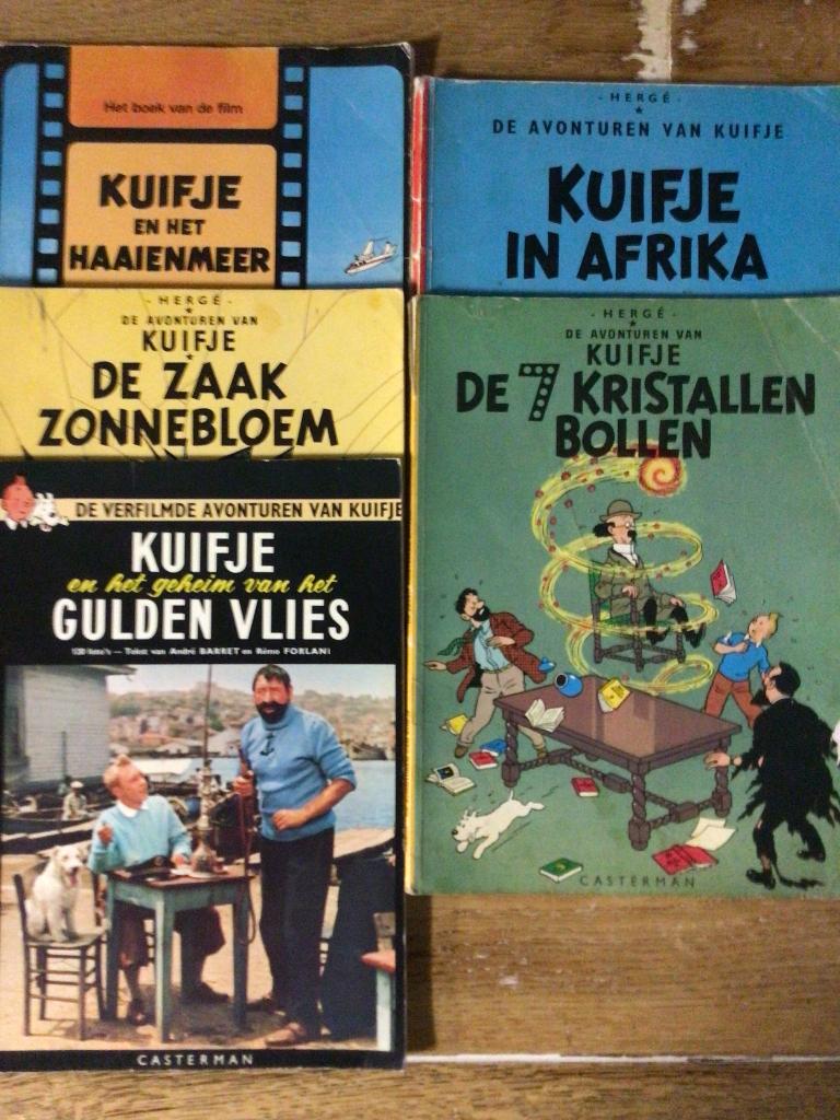 5x Kuifje, Boeken, Meerdere stripboeken, Ophalen of Verzenden, Gelezen