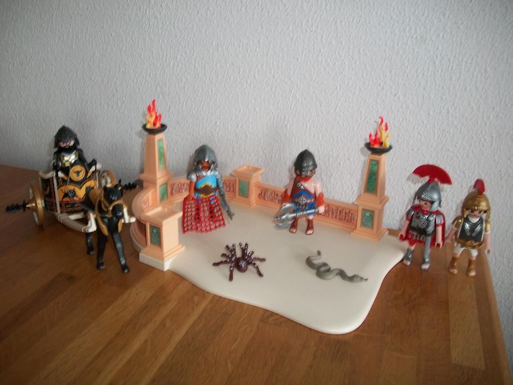 Strijdwagen met romeinen, strijders in kleine arena, Kinderen en Baby's, Speelgoed | Playmobil, Ophalen of Verzenden, Nieuw, Complete set